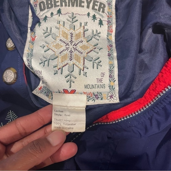 Obermeyer Vintage Rosi Snow Jacket Women Blue - Picture 11 of 14